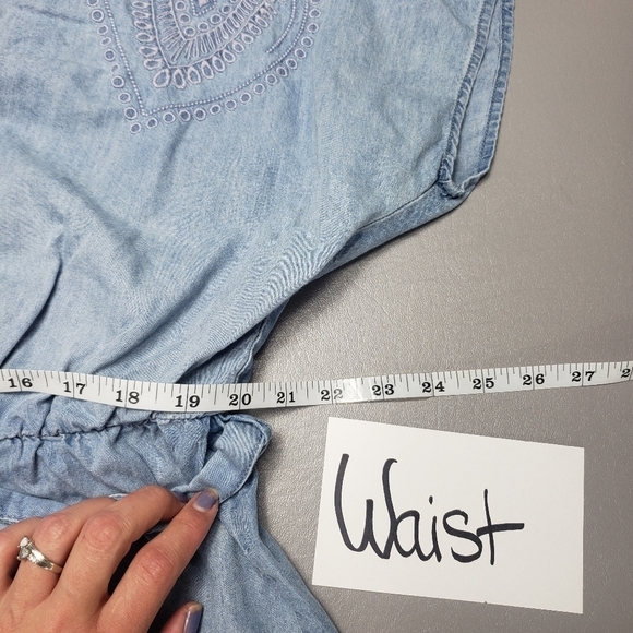 Luxology light blue chambray dress women's plus size 20 - Picture 11 of 13